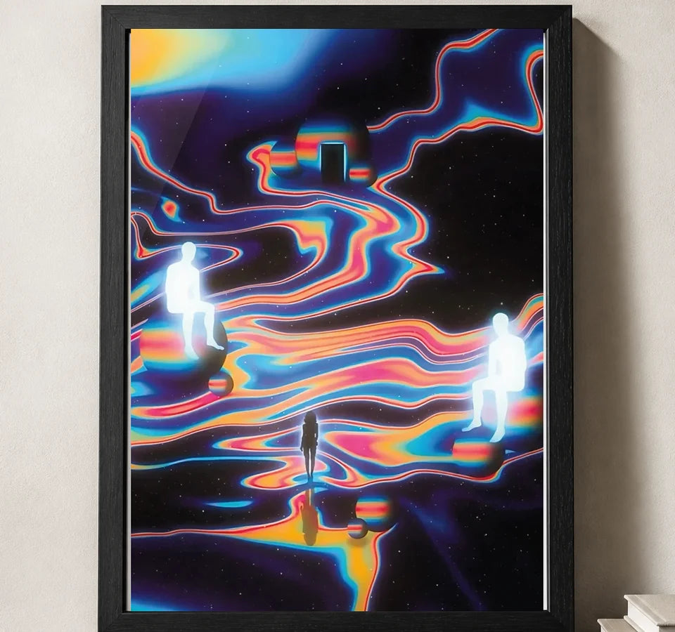 Styled close-up of A4 · Black Gallery Frame - gallery image 3 of 5