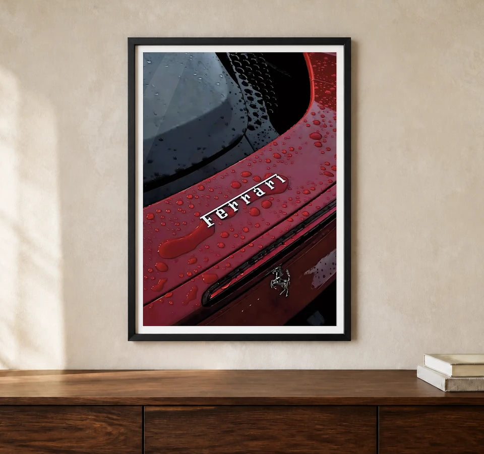 Product-focused lifestyle view of A4 · Black Gallery Frame - gallery image 1 of 5