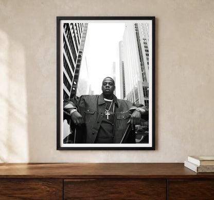 Product-focused lifestyle view of A4 · Black Gallery Frame - gallery image 1 of 5