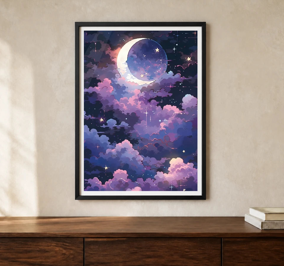 Product-focused lifestyle view of A4 · Black Gallery Frame - gallery image 1 of 5