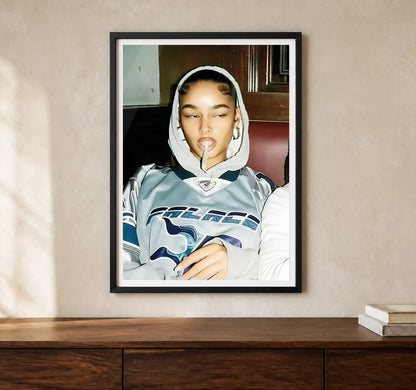 Product-focused lifestyle view of A4 · Black Gallery Frame - gallery image 1 of 5
