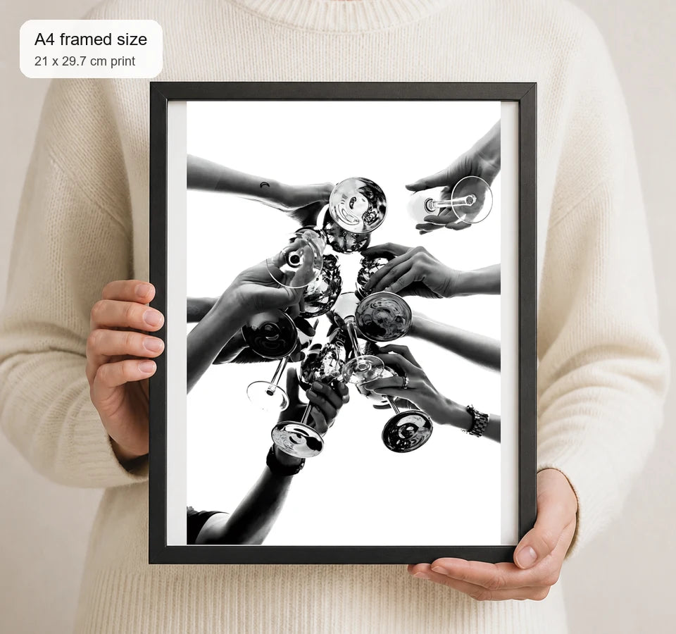 Size reference for A4 · Black Gallery Frame - gallery image 4 of 5