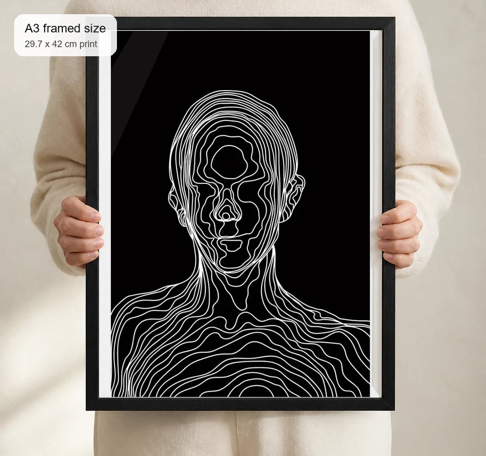 Size reference for A3 · Black Gallery Frame - gallery image 4 of 5