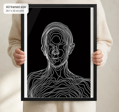 Size reference for A3 · Black Gallery Frame - gallery image 4 of 5