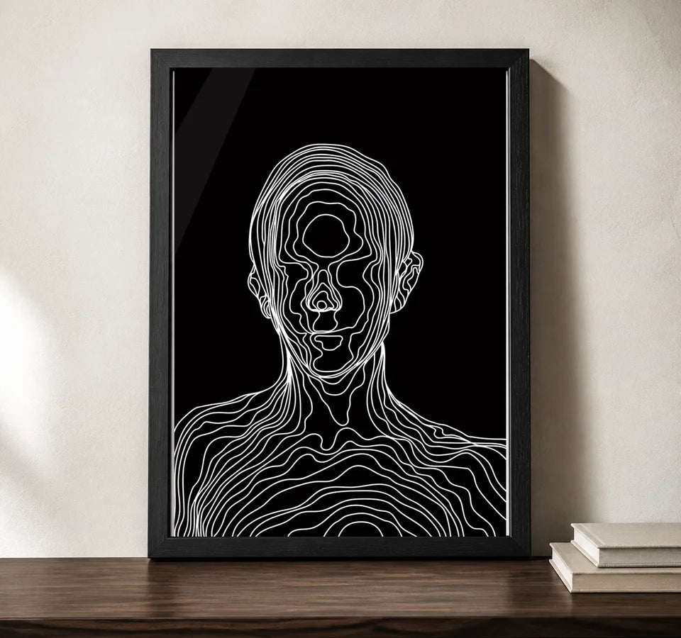 Clean studio product view of A4 · Black Gallery Frame - gallery image 2 of 5