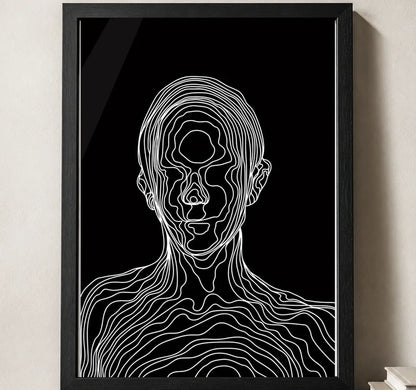 Styled close-up of A4 · Black Gallery Frame - gallery image 3 of 5