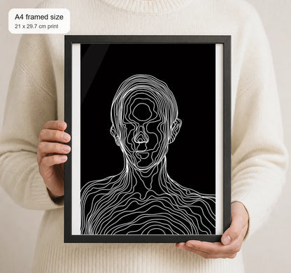 Size reference for A4 · Black Gallery Frame - gallery image 4 of 5