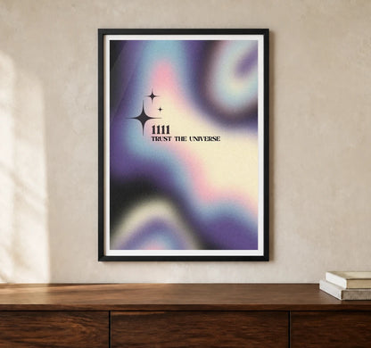 Product-focused lifestyle view of A4 · Black Gallery Frame - gallery image 1 of 5