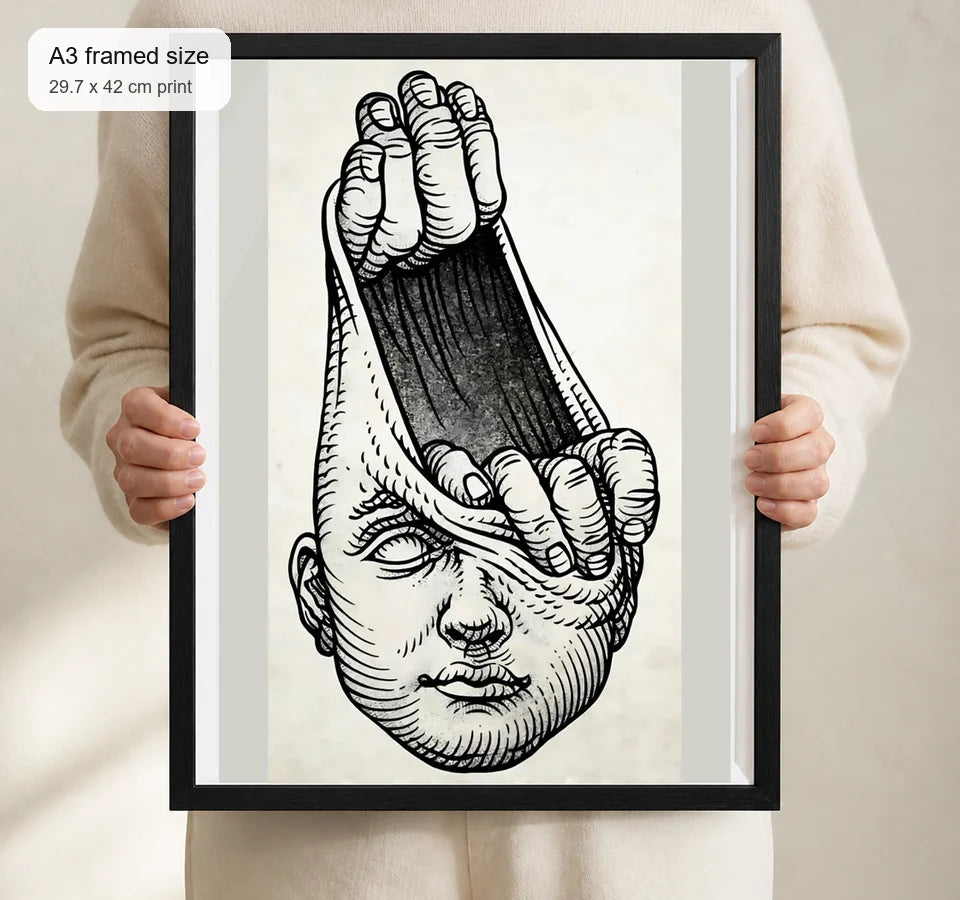 Size reference for A3 · Black Gallery Frame - gallery image 4 of 5