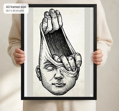 Size reference for A3 · Black Gallery Frame - gallery image 4 of 5