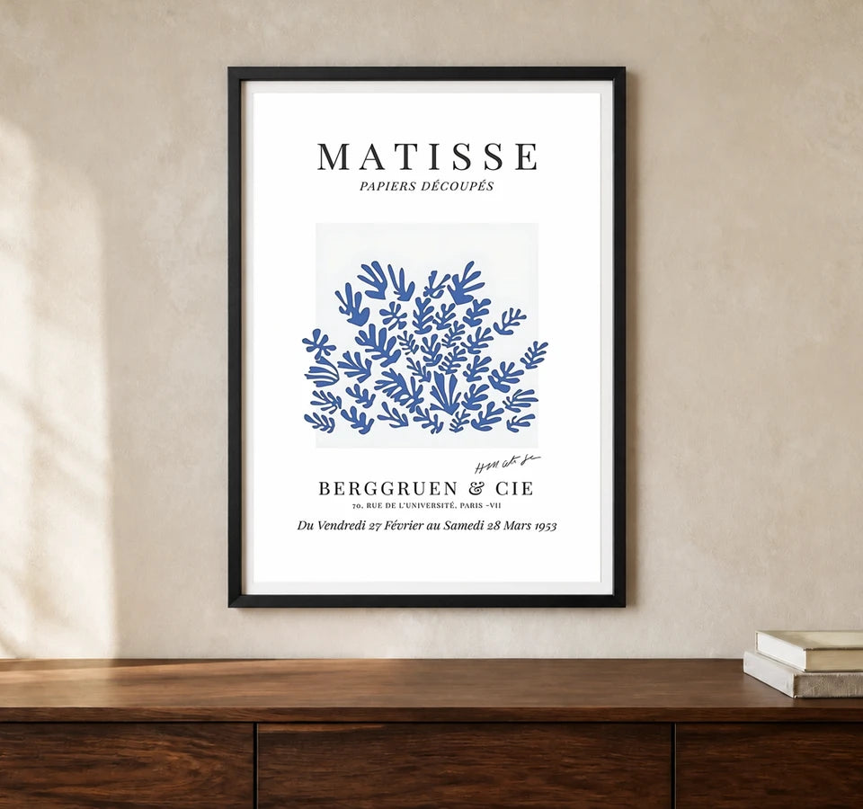 Product-focused lifestyle view of A4 · Black Gallery Frame - gallery image 1 of 5