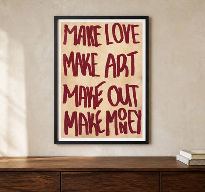 Product-focused lifestyle view of A4 · Black Gallery Frame - gallery image 1 of 5