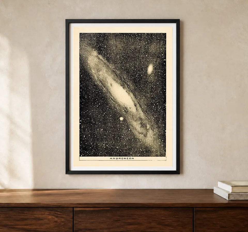 Product-focused lifestyle view of A4 · Black Gallery Frame - gallery image 1 of 5