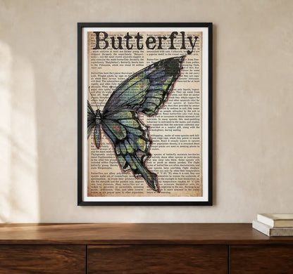 Product-focused lifestyle view of A4 · Black Gallery Frame - gallery image 1 of 5