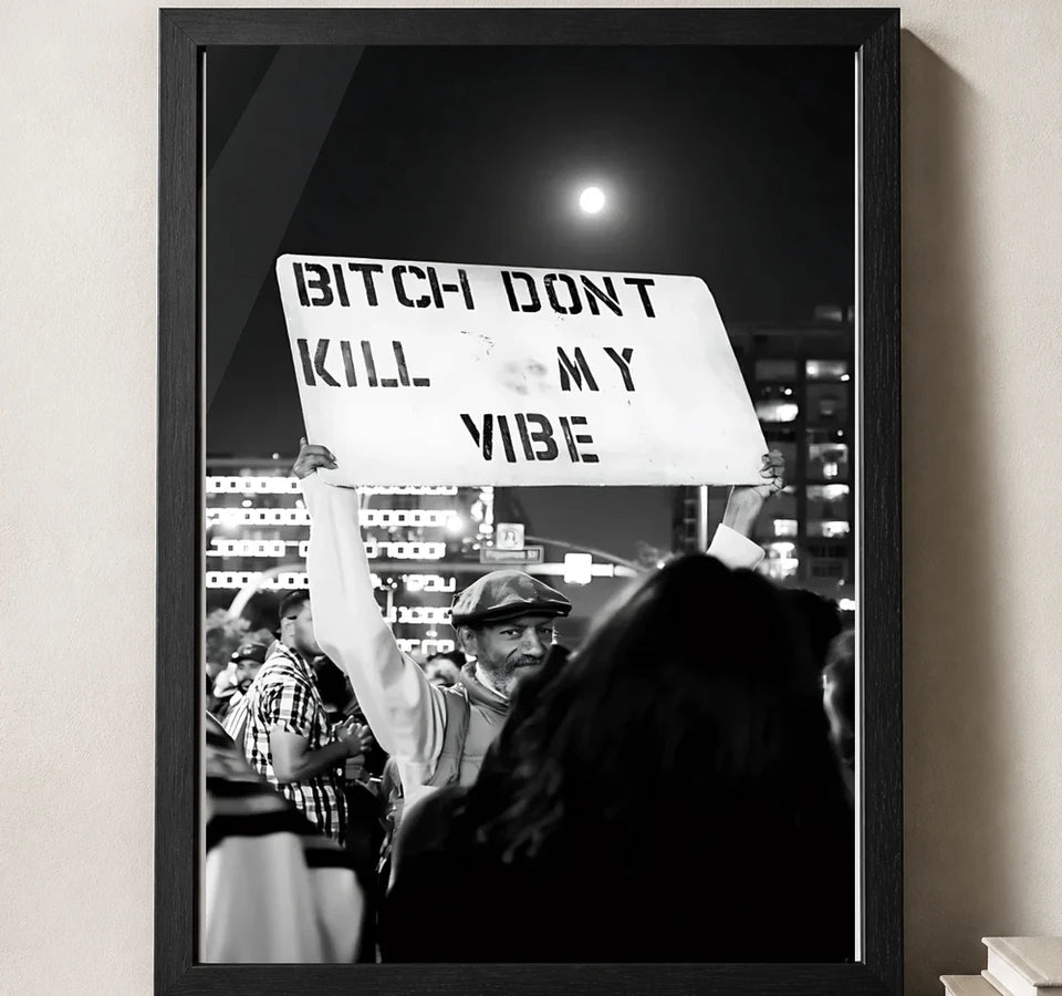 Styled close-up of A4 · Black Gallery Frame - gallery image 3 of 5