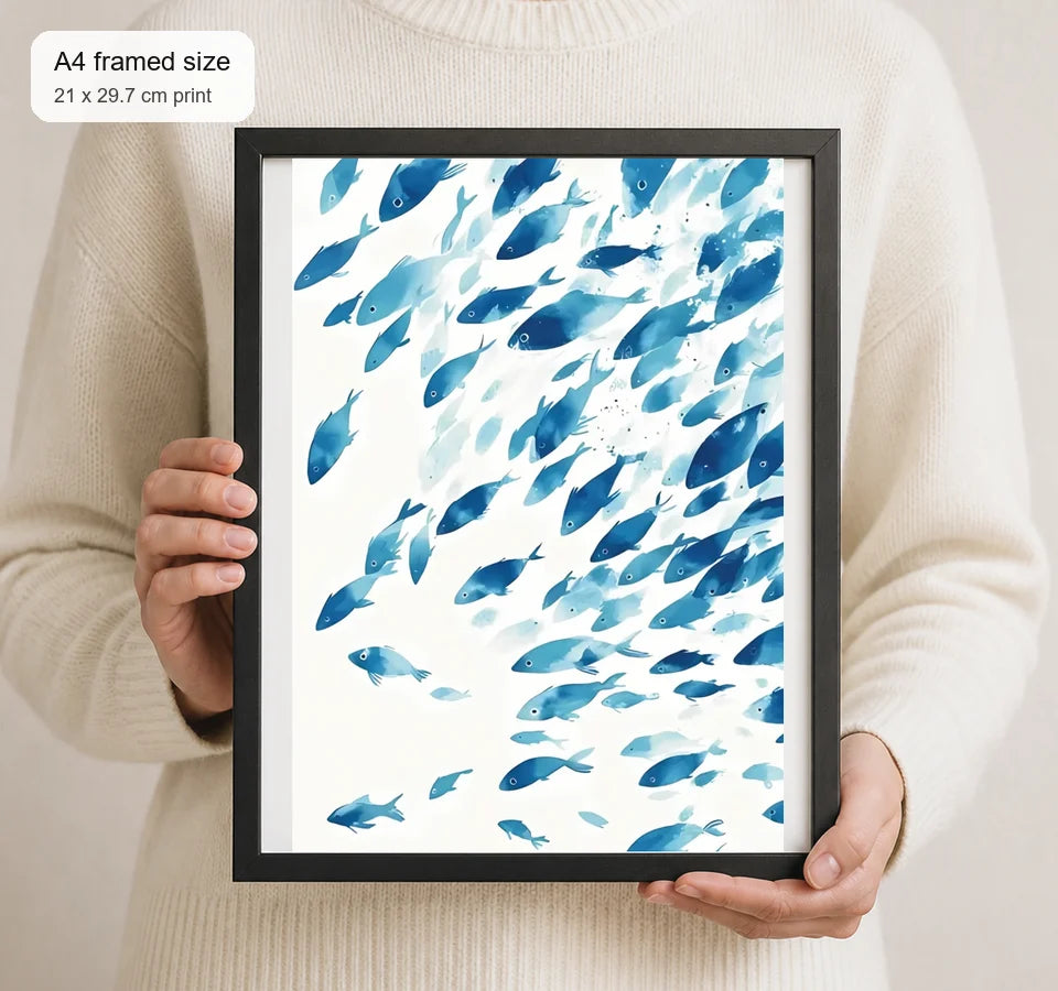 Size reference for A4 · Black Gallery Frame - gallery image 4 of 5