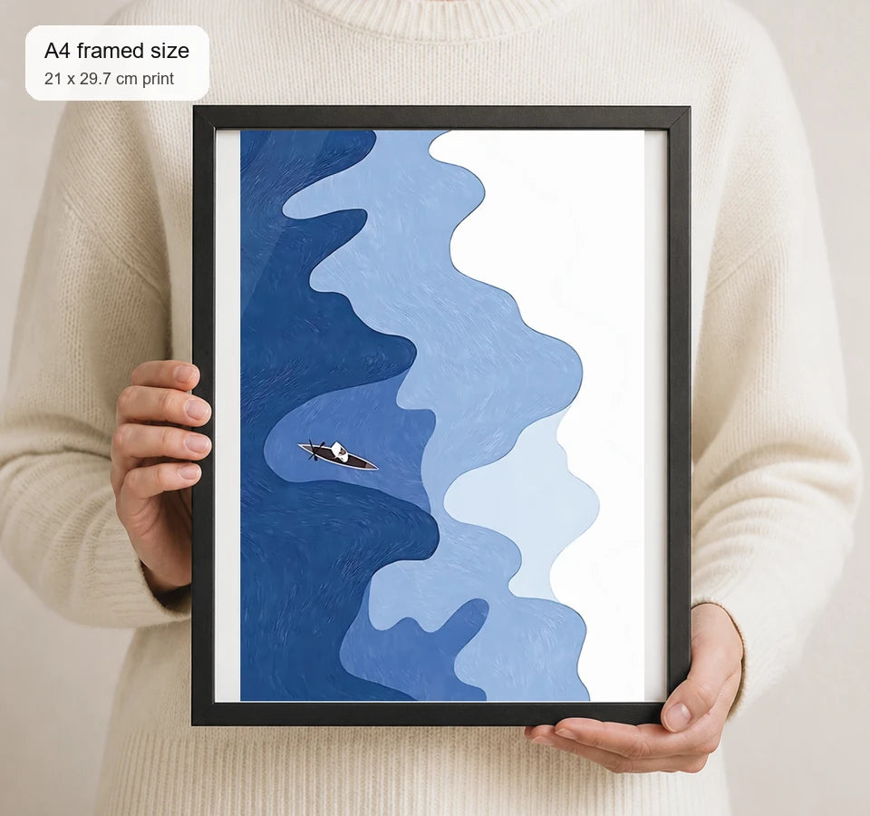 Size reference for A4 · Black Gallery Frame - gallery image 4 of 5