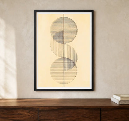 Product-focused lifestyle view of A4 · Black Gallery Frame - gallery image 1 of 5