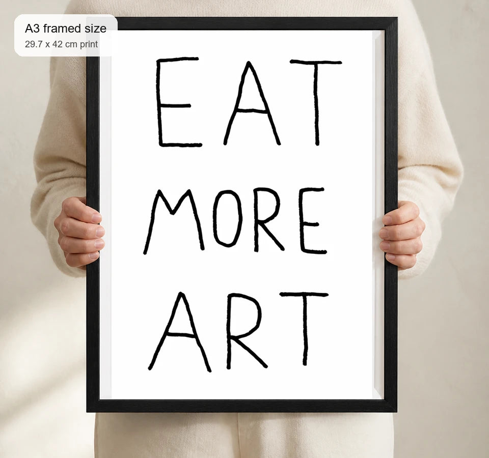 Size reference for A3 · Black Gallery Frame - gallery image 4 of 5