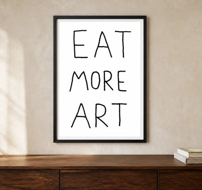 Product-focused lifestyle view of A4 · Black Gallery Frame - gallery image 1 of 5