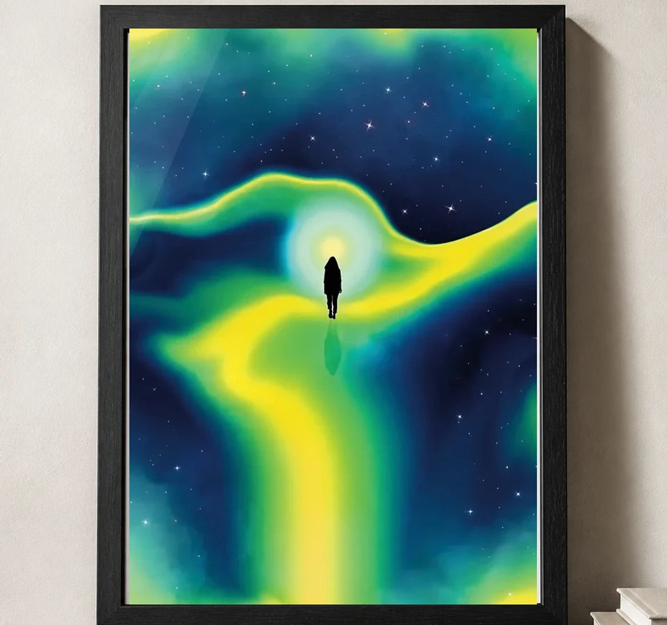 Styled close-up of A4 · Black Gallery Frame - gallery image 3 of 5