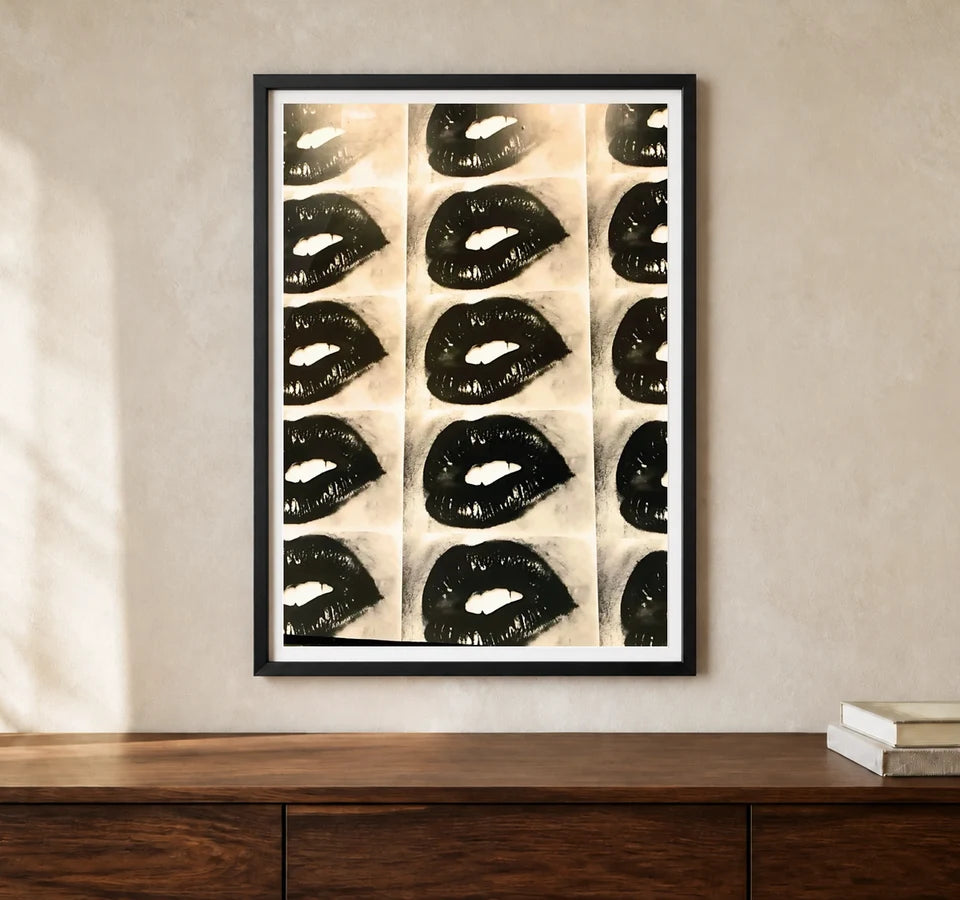 Product-focused lifestyle view of A4 · Black Gallery Frame - gallery image 1 of 5