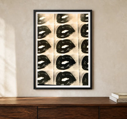 Product-focused lifestyle view of A4 · Black Gallery Frame - gallery image 1 of 5