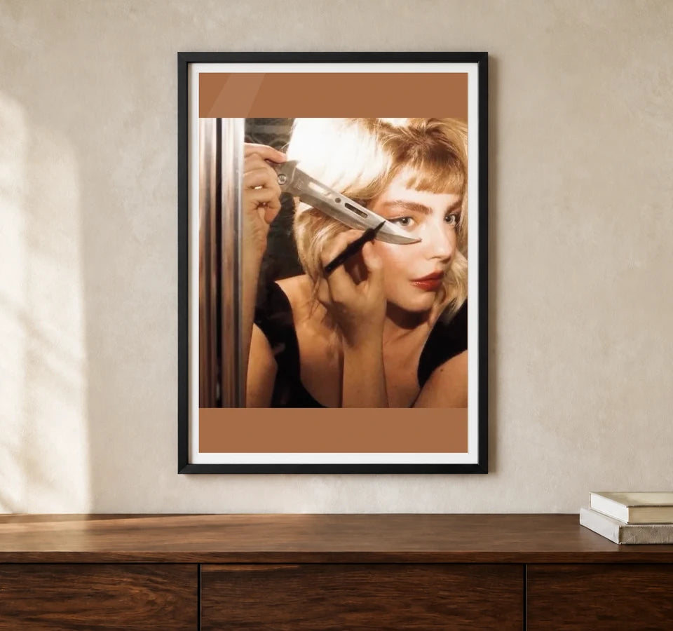 Product-focused lifestyle view of A4 · Black Gallery Frame - gallery image 1 of 5