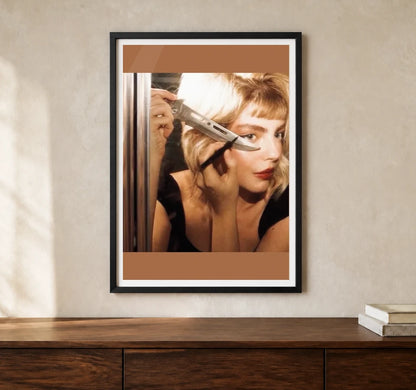 Product-focused lifestyle view of A4 · Black Gallery Frame - gallery image 1 of 5