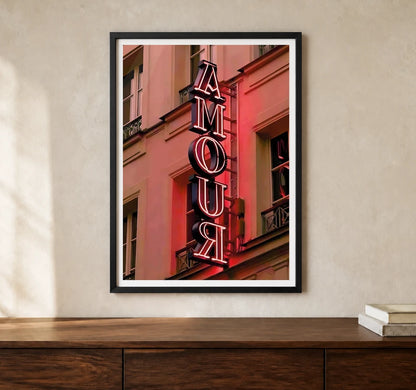 Product-focused lifestyle view of A4 · Black Gallery Frame - gallery image 1 of 5