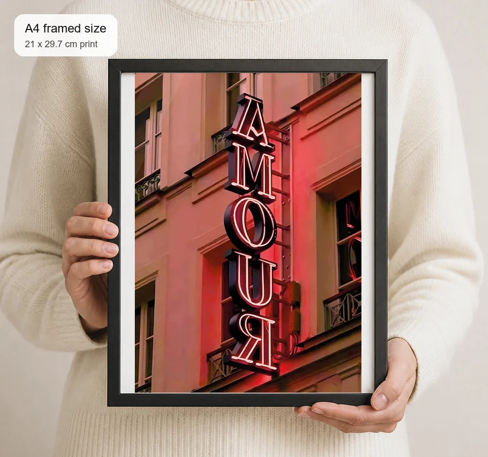 Size reference for A4 · Black Gallery Frame - gallery image 4 of 5