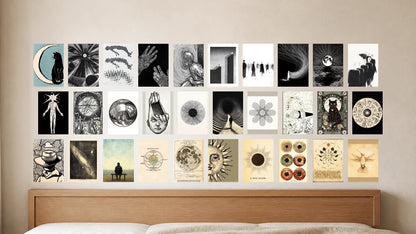 Product-focused lifestyle view of A5 · 30 posters - gallery image 1 of 5