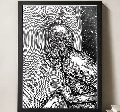 Styled close-up of A4 · Black Gallery Frame - gallery image 3 of 5