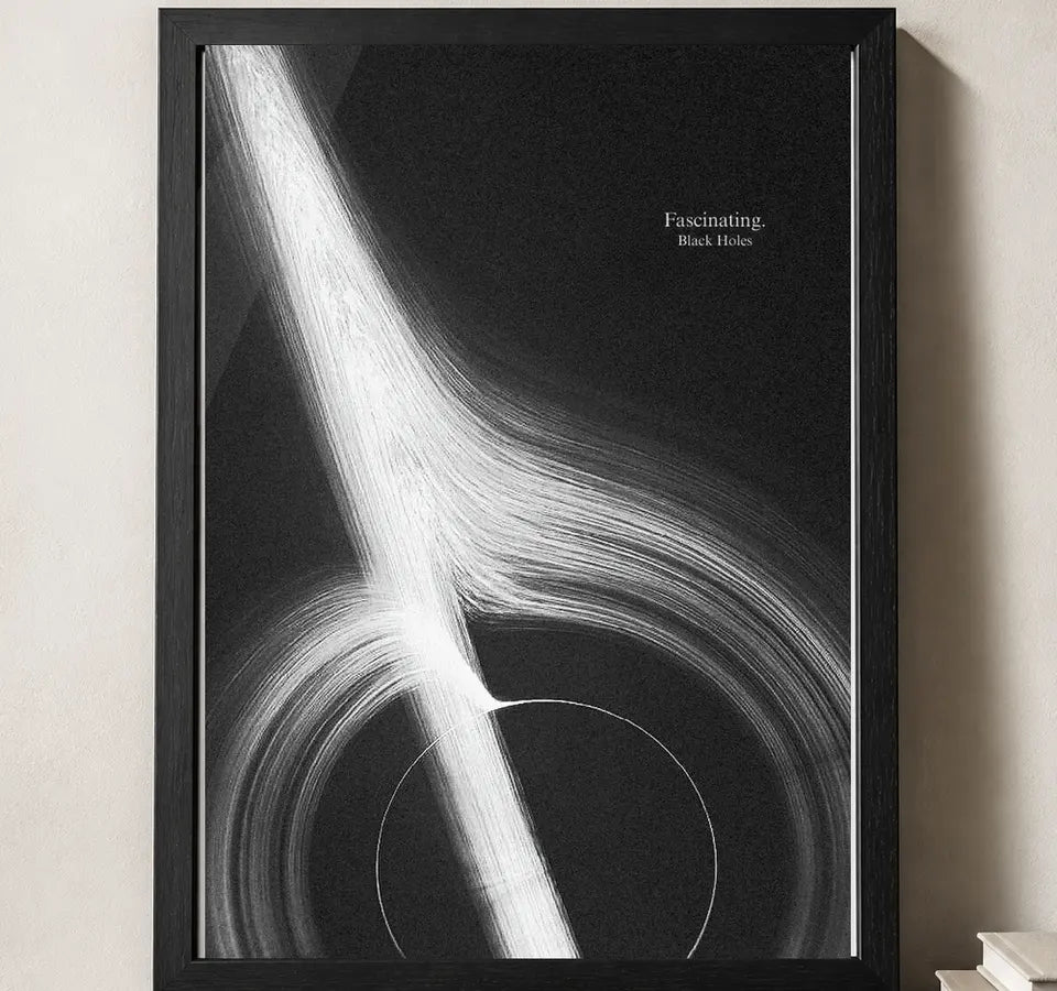 Styled close-up of A4 · Black Gallery Frame - gallery image 3 of 5