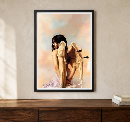 Product-focused lifestyle view of A4 · Black Gallery Frame - gallery image 1 of 5