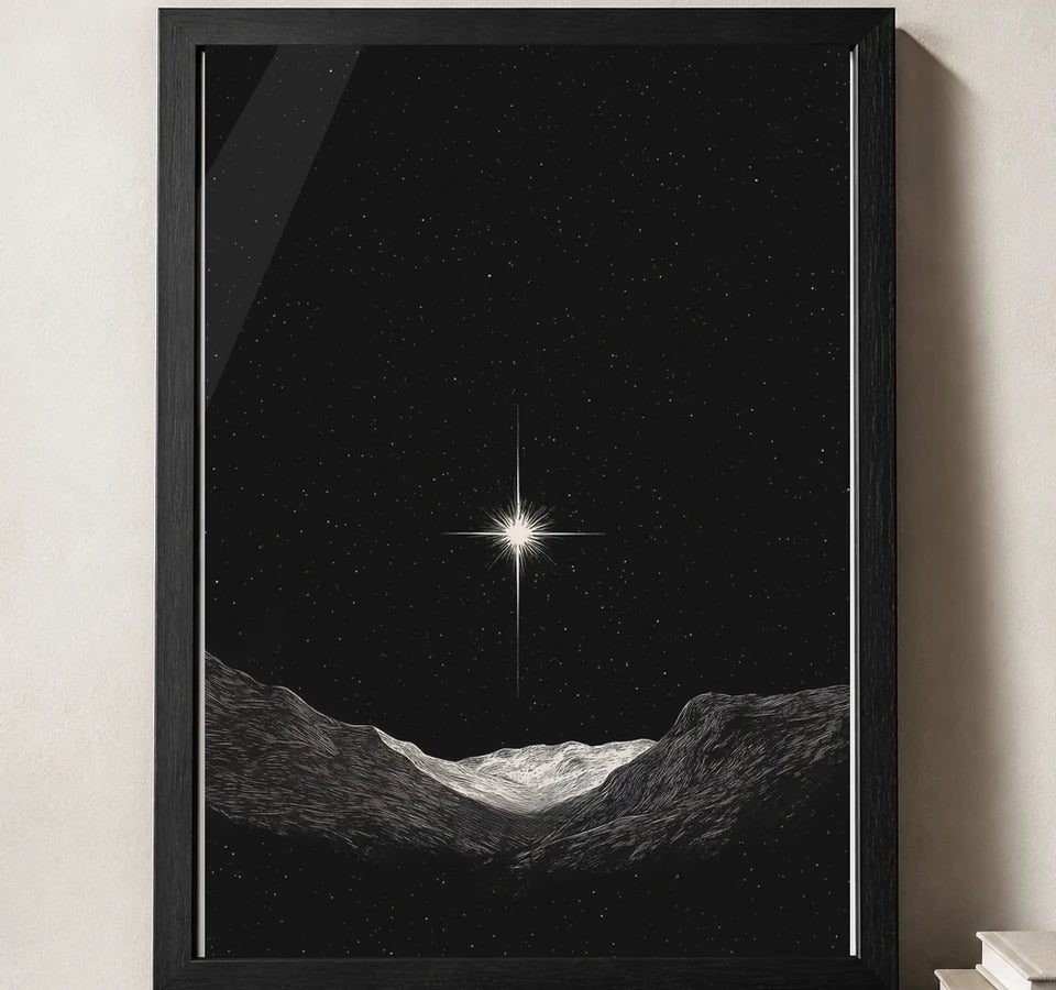 Styled close-up of A4 · Black Gallery Frame - gallery image 3 of 5