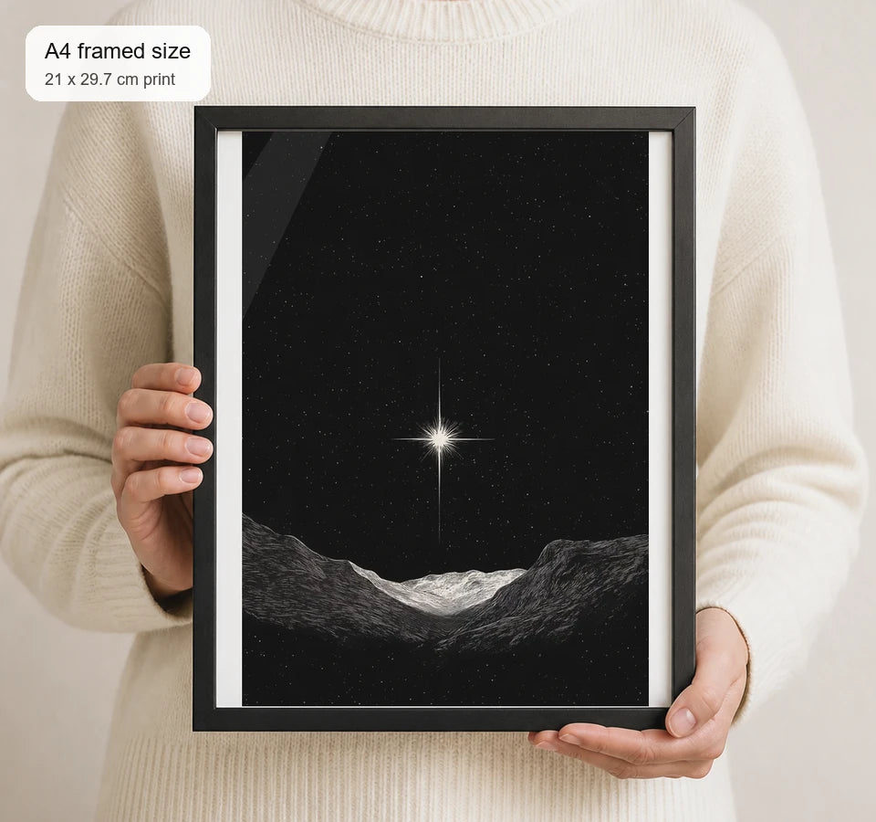 Size reference for A4 · Black Gallery Frame - gallery image 4 of 5