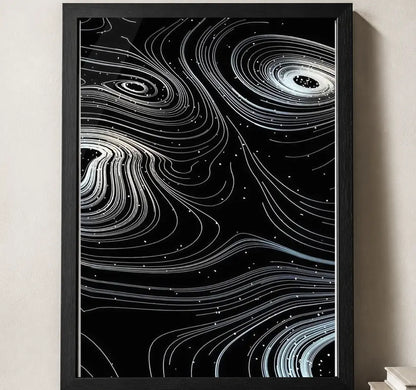 Styled close-up of A4 · Black Gallery Frame - gallery image 3 of 5