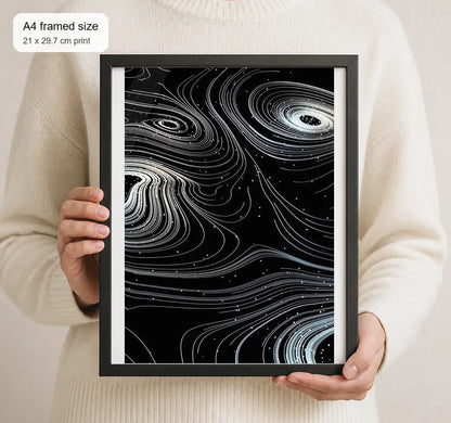 Size reference for A4 · Black Gallery Frame - gallery image 4 of 5