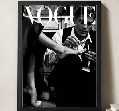 Styled close-up of A4 · Black Gallery Frame - gallery image 3 of 5