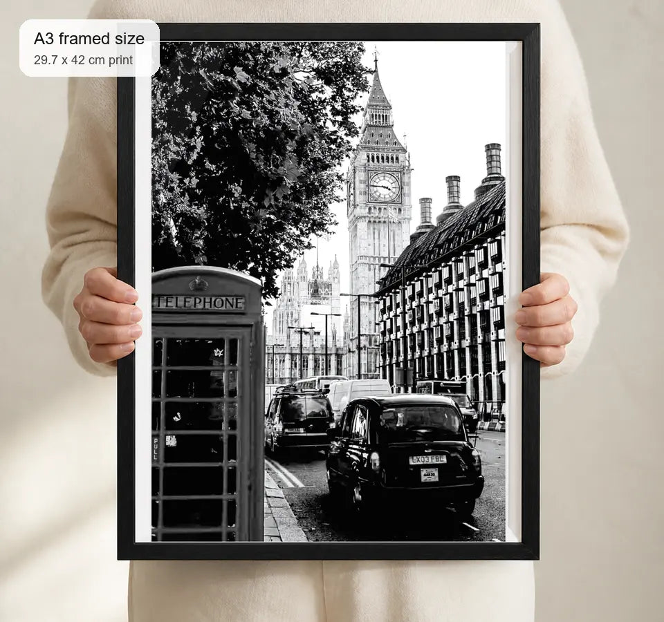 Size reference for A3 · Black Gallery Frame - gallery image 4 of 5