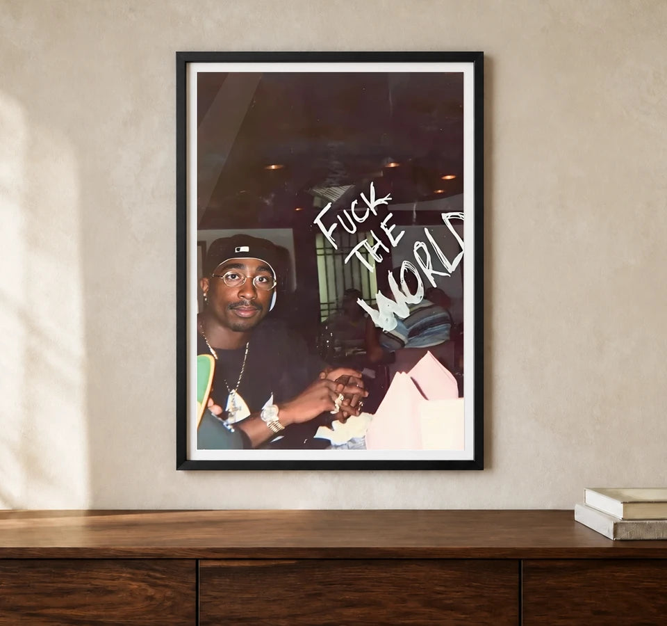 Product-focused lifestyle view of A4 · Black Gallery Frame - gallery image 1 of 5