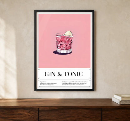 Product-focused lifestyle view of A4 · Black Gallery Frame - gallery image 1 of 5
