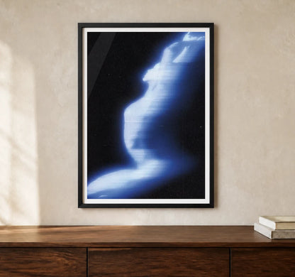 Product-focused lifestyle view of A4 · Black Gallery Frame - gallery image 1 of 5