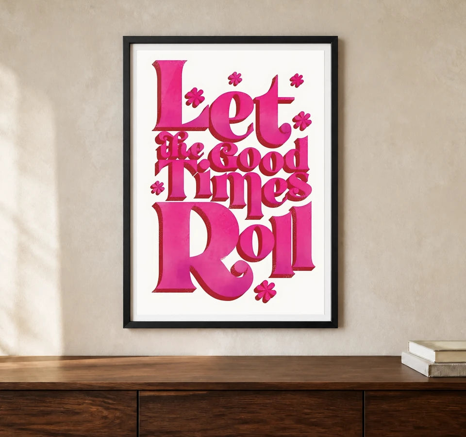 Product-focused lifestyle view of A4 · Black Gallery Frame - gallery image 1 of 5
