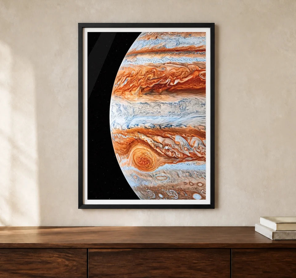 Product-focused lifestyle view of A4 · Black Gallery Frame - gallery image 1 of 5