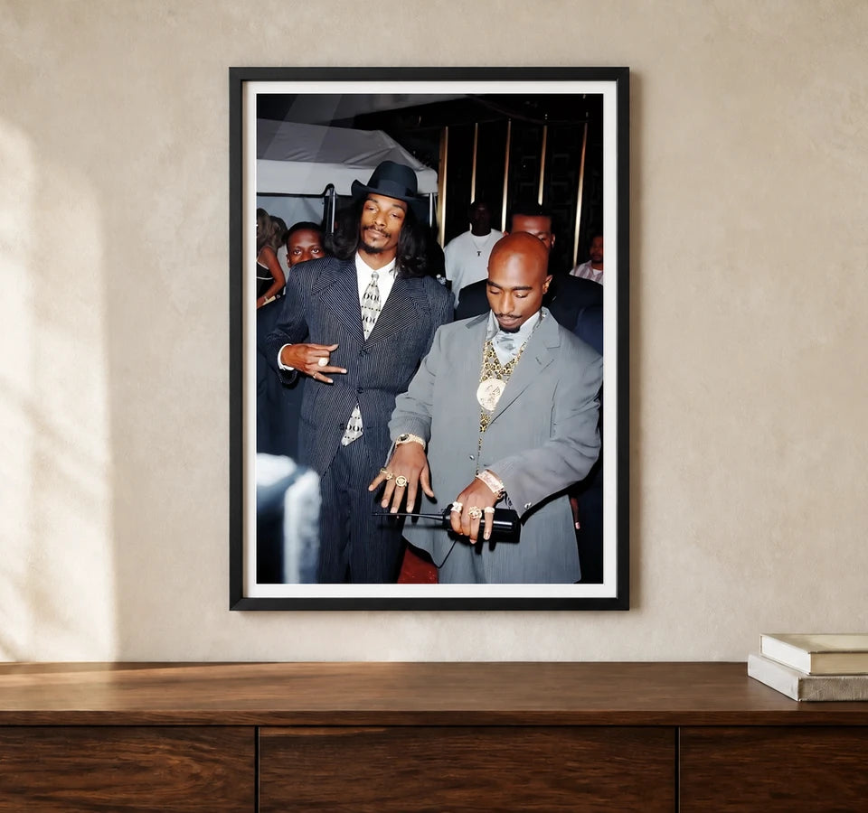 Product-focused lifestyle view of A4 · Black Gallery Frame - gallery image 1 of 5