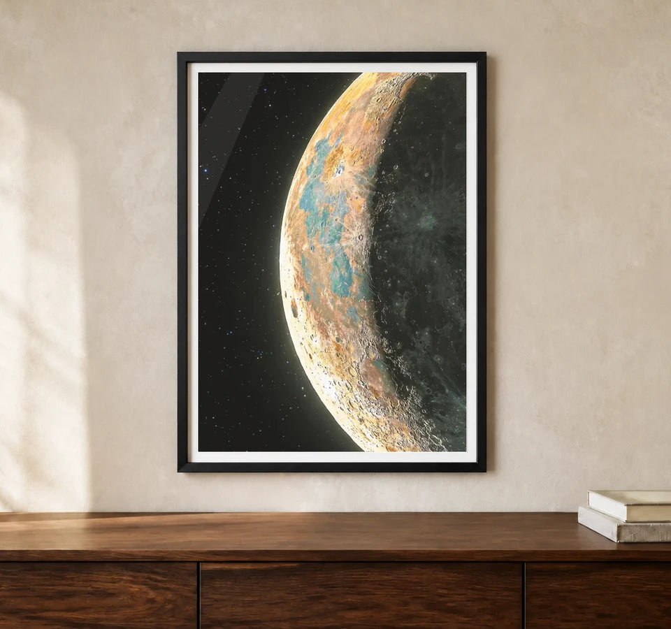 Product-focused lifestyle view of A4 · Black Gallery Frame - gallery image 1 of 5