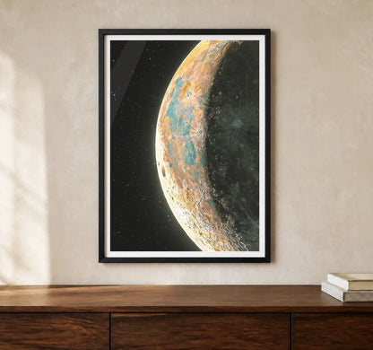 Product-focused lifestyle view of A4 · Black Gallery Frame - gallery image 1 of 5