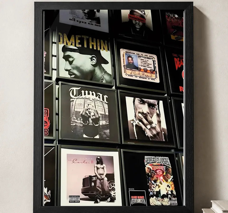 Styled close-up of A4 · Black Gallery Frame - gallery image 3 of 5